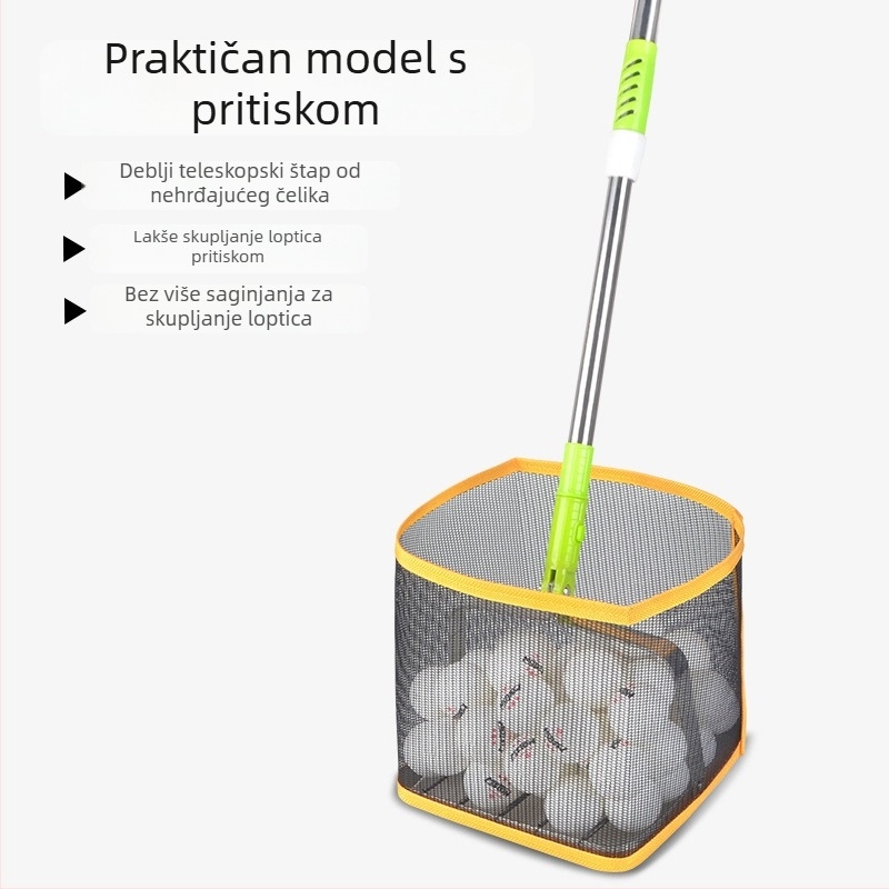 Meishulong automatizirani skupljač lopti za stolni tenis s izvlačnim mehanizmom, mobilnim kotačnim košem za skupljanje i trening