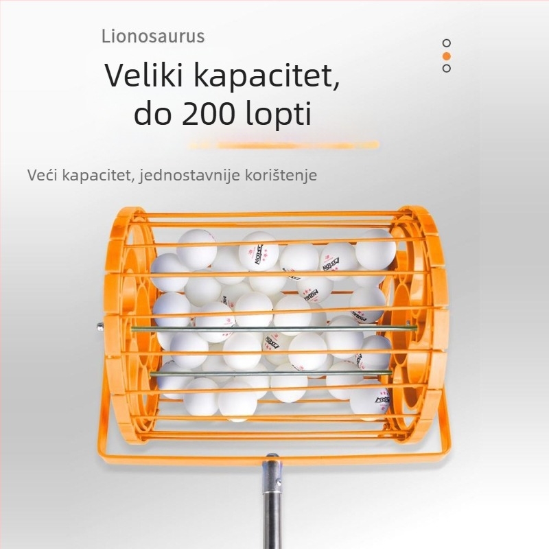 Meishulong automatizirani skupljač lopti za stolni tenis s izvlačnim mehanizmom, mobilnim kotačnim košem za skupljanje i trening