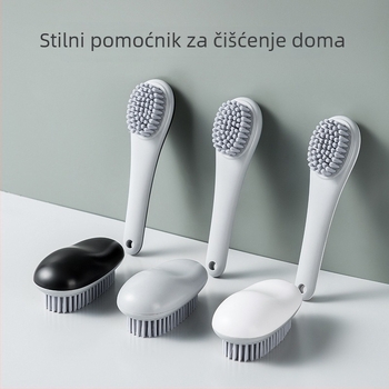 Četka za čišćenje s dugačkom drškom, tvrde četine, bez opadanja vlakana, plastična izrada, za kupaonicu i pranje