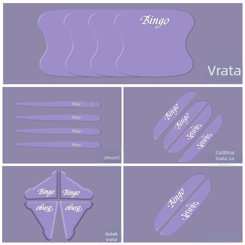 Zaštitni film za kvaku vrata automobila za Sm-Wuling Bingo – otporan na ogrebotine, dekorativan, zaštita boje