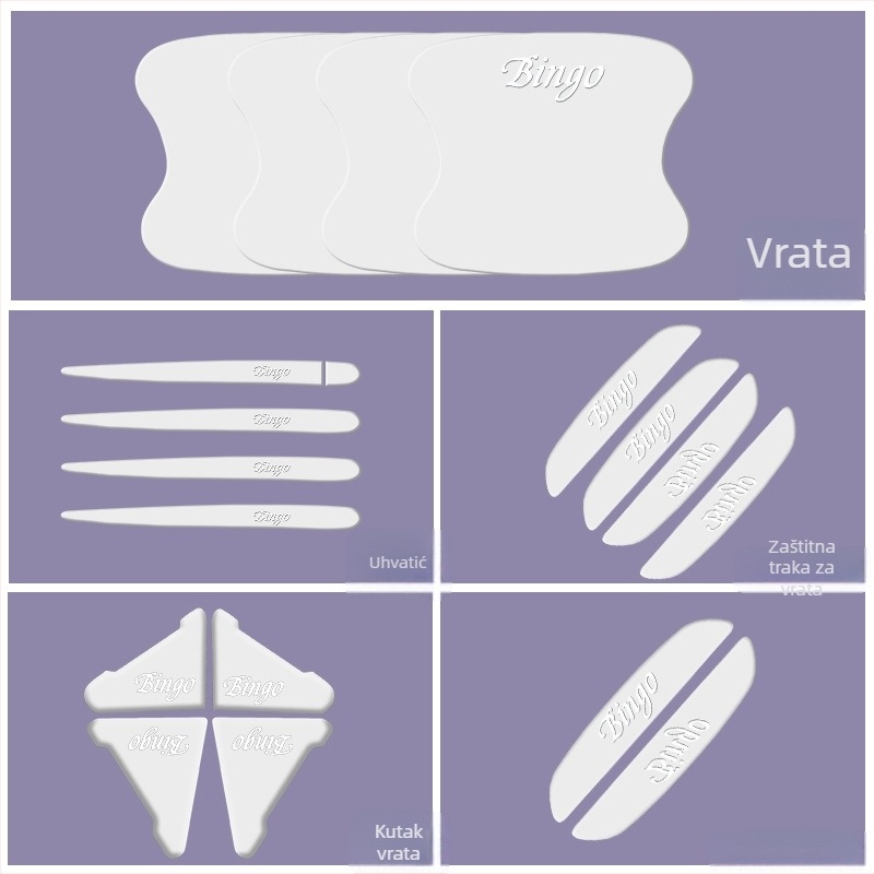 Zaštitni film za kvaku vrata automobila za Sm-Wuling Bingo – otporan na ogrebotine, dekorativan, zaštita boje