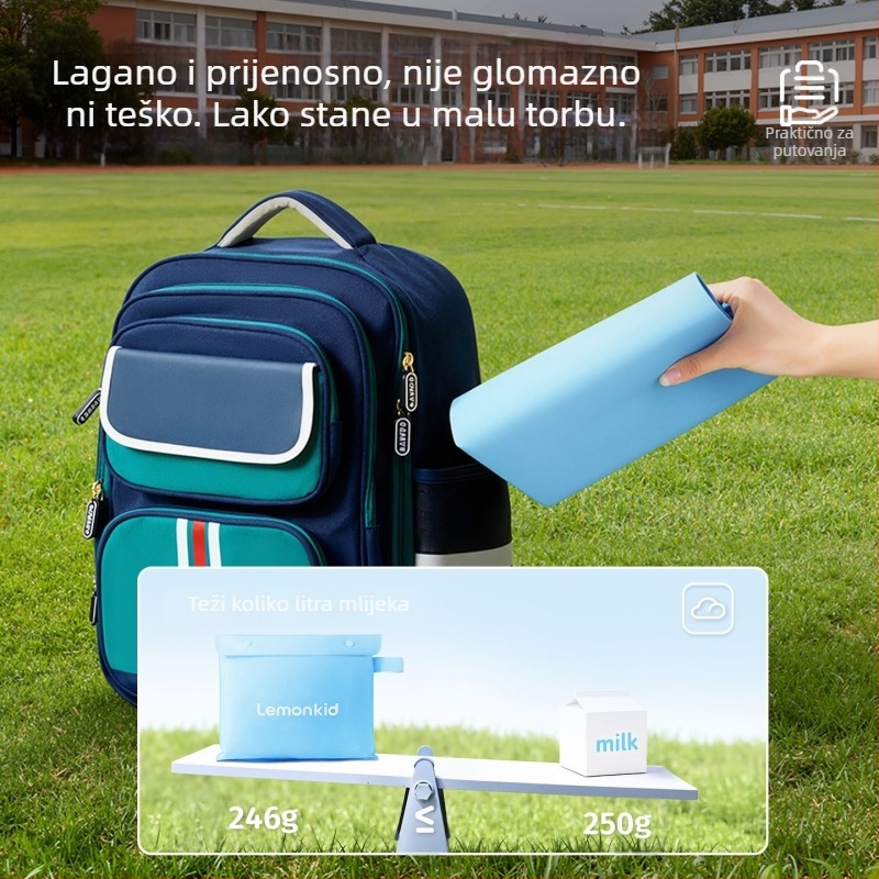 Lemon Baby Dječji kišni pončo s džepom za ruksak, EVA tkanina, Unisex