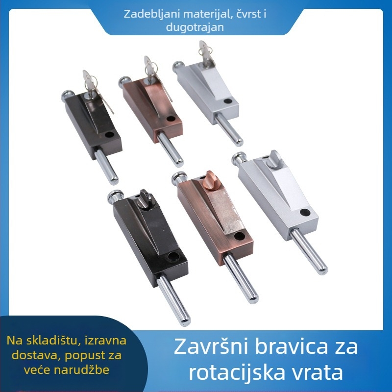 Brava za rotativna vrata s okvirom, aluminijska legura, premaz sprejem, moderan stil