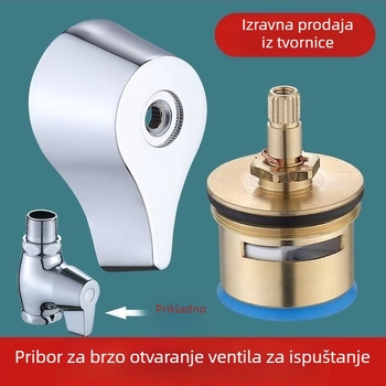 Brzo otvarajući ventil za ispiranje – keramičko-mjedno jezgro ventila, ručna ručka