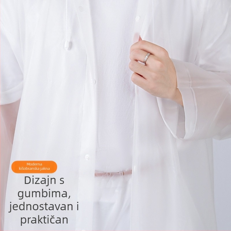 Split set kišobrana i hlača od EVA – potpuna zaštita od kiše za kampiranje, raftanje, ribolov i vožnju biciklom; višekratna upotreba