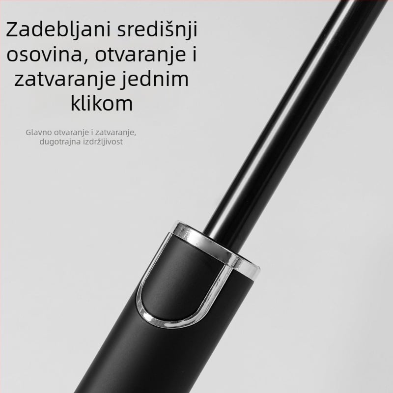 Golf kišobran s UV zaštitom UPF50+, 8 rebara od vlakana, središnji štap od vlakana, drška ABS, poluautomatsko otvaranje i zatvaranje, mogućtis loga