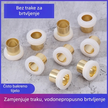 Zaptivna brtvila za slavinu s bakrenim jezgrom i silikon-bronz konstrukcijom, unutarnji navoj, otporno na curenje