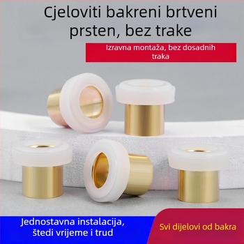 Zaptivna brtvila za slavinu s bakrenim jezgrom i silikon-bronz konstrukcijom, unutarnji navoj, otporno na curenje