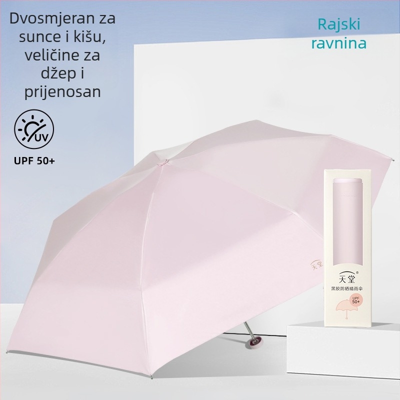 Heaven Suncobran - sklopivi, dvostruka namjena, UV zaštita UPF50+, poliester tkanina, čelične rebara, 7 rebara