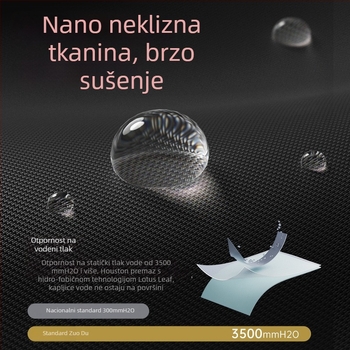 Potpuno automatski kišobran za snažno kišno vrijeme, otporan na vjetar, tkanina 170T, rebra od legure, štap od legure
