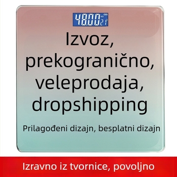 Vaga za težinu – visoko precizna kućna elektronička vaga, kapacitet 180 kg, punjiva, jednostavan dizajn