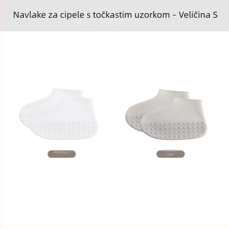 Silikonske navlake za cipele za kišu, vodootporne, debeli, prenosne, za odrasle i djecu, za vanjsku uporabu