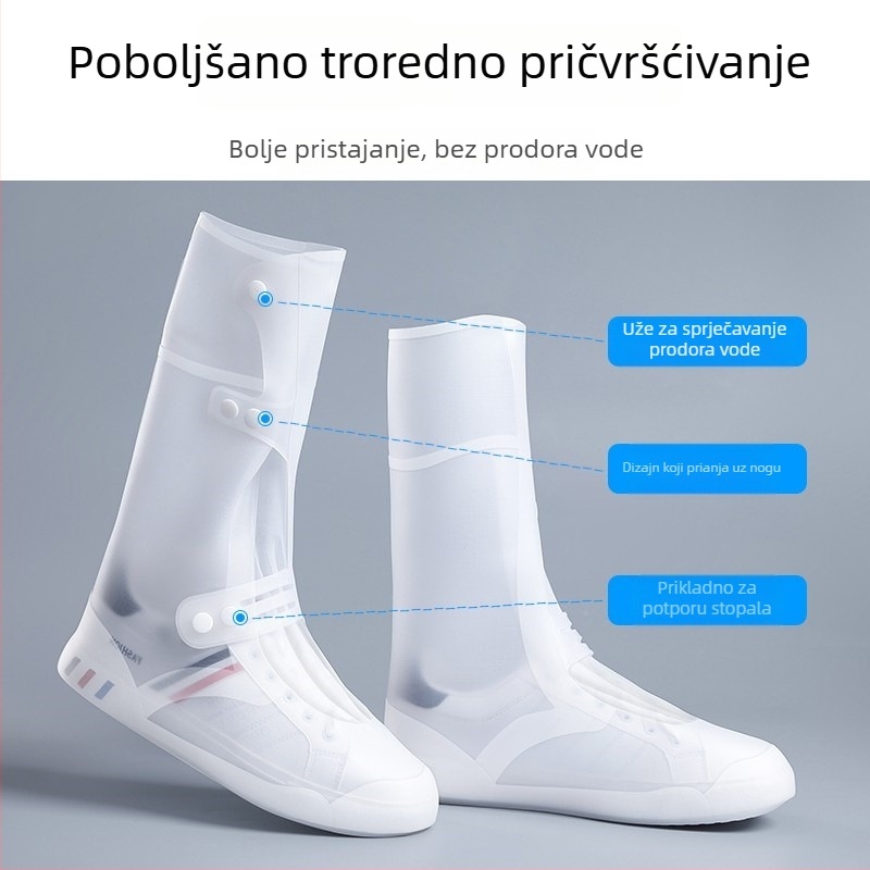 Vodootporni zaštitnik za obuću s visokim rubom, protuklizni i otporan na habanje, za muškarce i žene, kišni dani