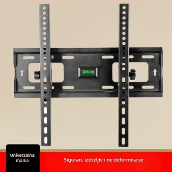 Univerzalni zidni nosač za televizor, mehanička prilagodba, čelična konstrukcija, nosivost preko 15 kg