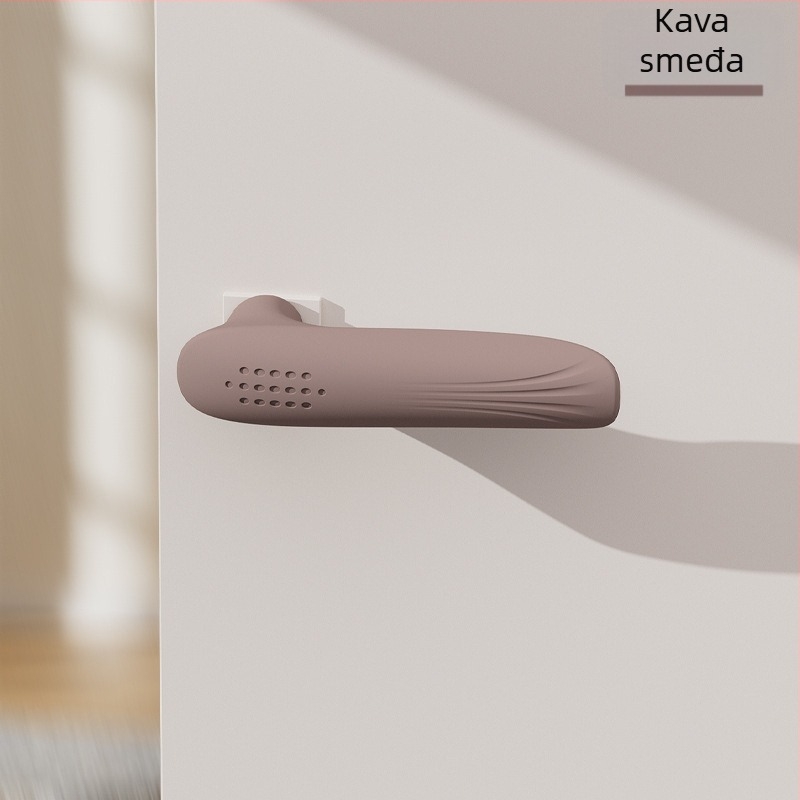 Silikonski zaštitni poklopac za ručicu vrata — nevidljivi amortizer udara, antistatičan, Crocodile model, zidna montaža CT-01, Shield Daddy branda