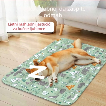 Gel hlađenje ležaljka za kućne ljubimce – Kategorija: Ležaljka; Materijal: Gel; Pogodno za: pse; Čišćenje: Ne ispirati; Bez ladice za zahod