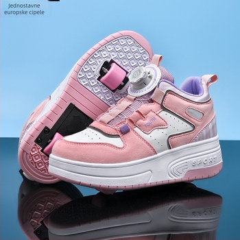 Heelys dječje tenisice – unisex, dvostruke PU kotačiće, skrivena peta, tenisice za trčanje s okretljivom kopčom, model 866
