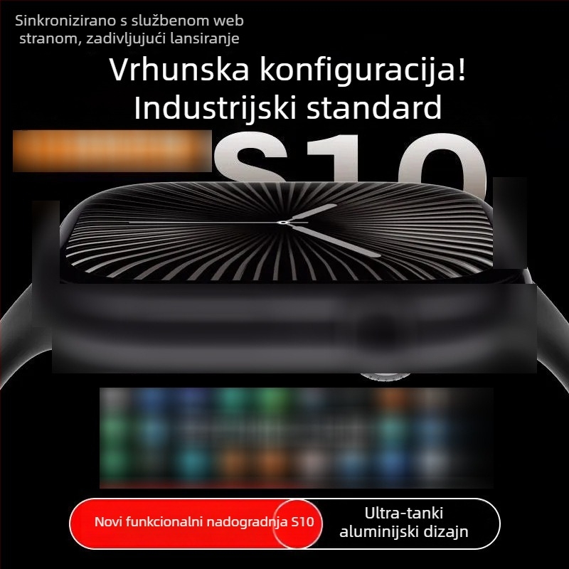 S10 pametni sat – Premium izdanje s NFC offline plaćanjem, mjerenjem otkucaja srca, Bluetooth pozivi, magnetsko punjenje, vodootporan