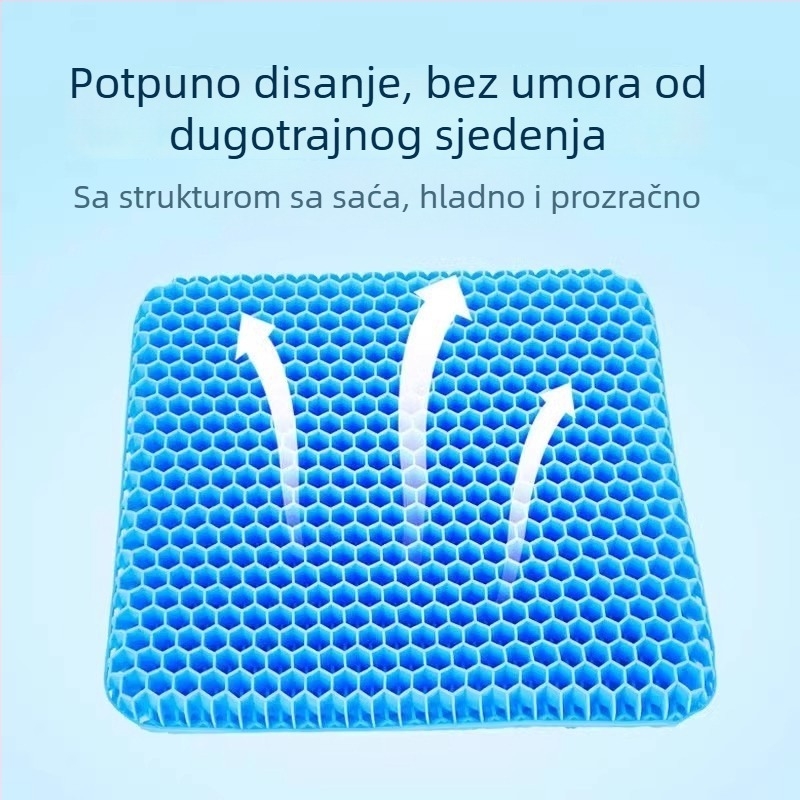 GEL jastučić s ćelijskom strukturom za automobilsku sjedalu, ured i dom — ljetno prozračno hlađenje koje sprječava pregrijavanje