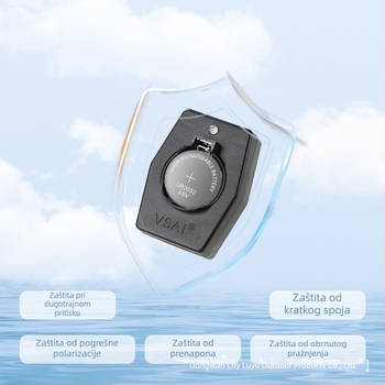 Li-ion punjač za gumb baterije LIR2032/LIR2025, USB punjač, ulaz AC110-240V, izlaz 2.8-8.7V, KC certifikat