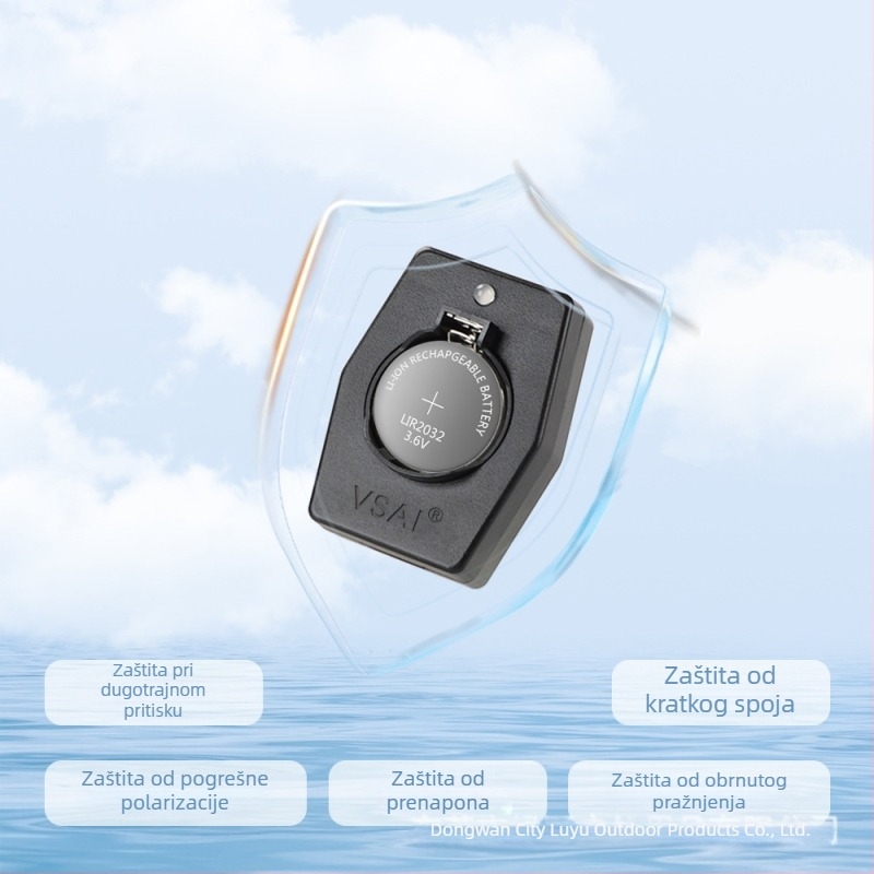 Li-ion punjač za gumb baterije LIR2032/LIR2025, USB punjač, ulaz AC110-240V, izlaz 2.8-8.7V, KC certifikat