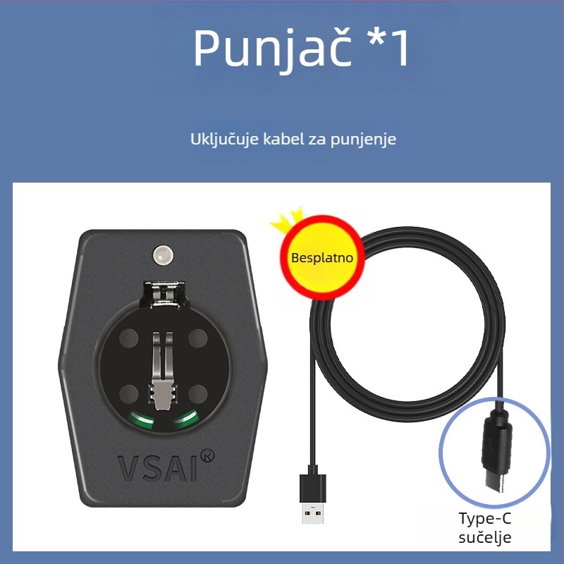 Li-ion punjač za gumb baterije LIR2032/LIR2025, USB punjač, ulaz AC110-240V, izlaz 2.8-8.7V, KC certifikat