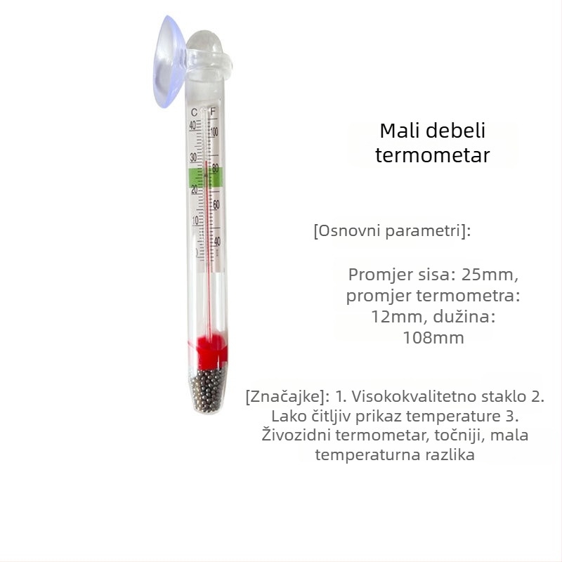 Akvarijski termometar s plastičnim kućištem i indukcijskim senzorom