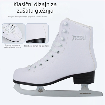 Cool Show Dječje klizaljke za led – gornji dio otporne PU, oštrice od karbonskog čelika