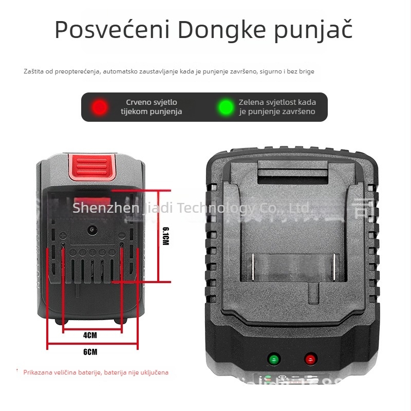 Univerzalno punjač Li-ion baterija za alate (bušilica, odvijač, kutna brusilica) 16.8V/21V | ulaz 220-240V, 50Hz; izlaz 1.5A
