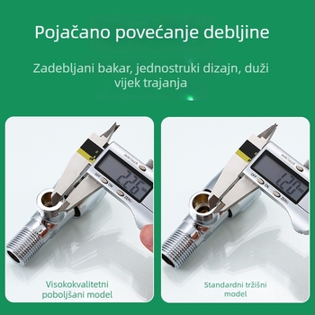 Uglovni ventil s navojnim spojem, radni tlak 1.0 MPa, za slavine — Triangle Valve