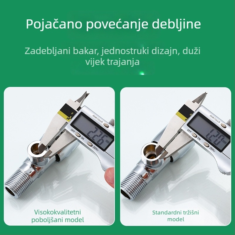 Uglovni ventil s navojnim spojem, radni tlak 1.0 MPa, za slavine — Triangle Valve
