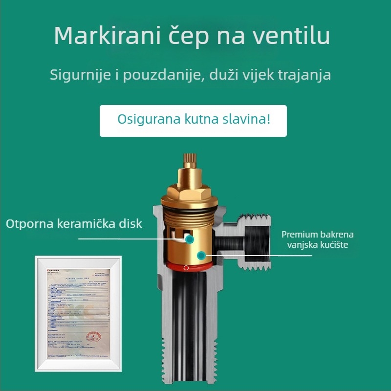 Uglovni ventil s navojnim spojem, radni tlak 1.0 MPa, za slavine — Triangle Valve