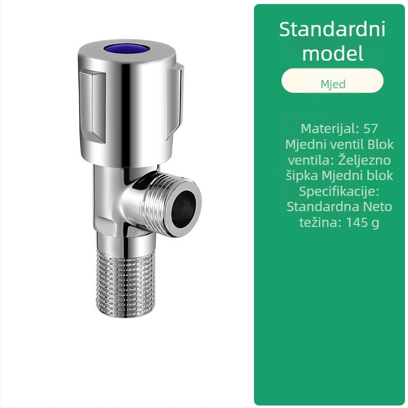 Uglovni ventil s navojnim spojem, radni tlak 1.0 MPa, za slavine — Triangle Valve