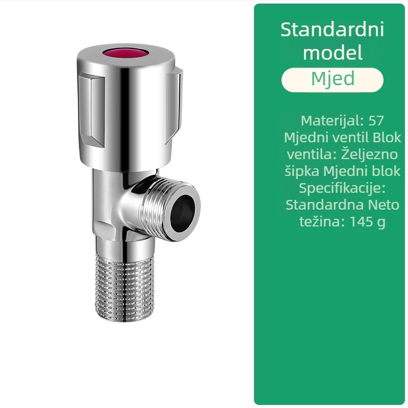 Uglovni ventil s navojnim spojem, radni tlak 1.0 MPa, za slavine — Triangle Valve