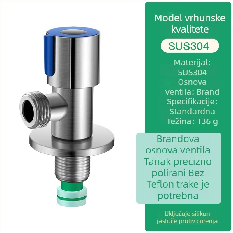 Uglovni ventil s navojnim spojem, radni tlak 1.0 MPa, za slavine — Triangle Valve