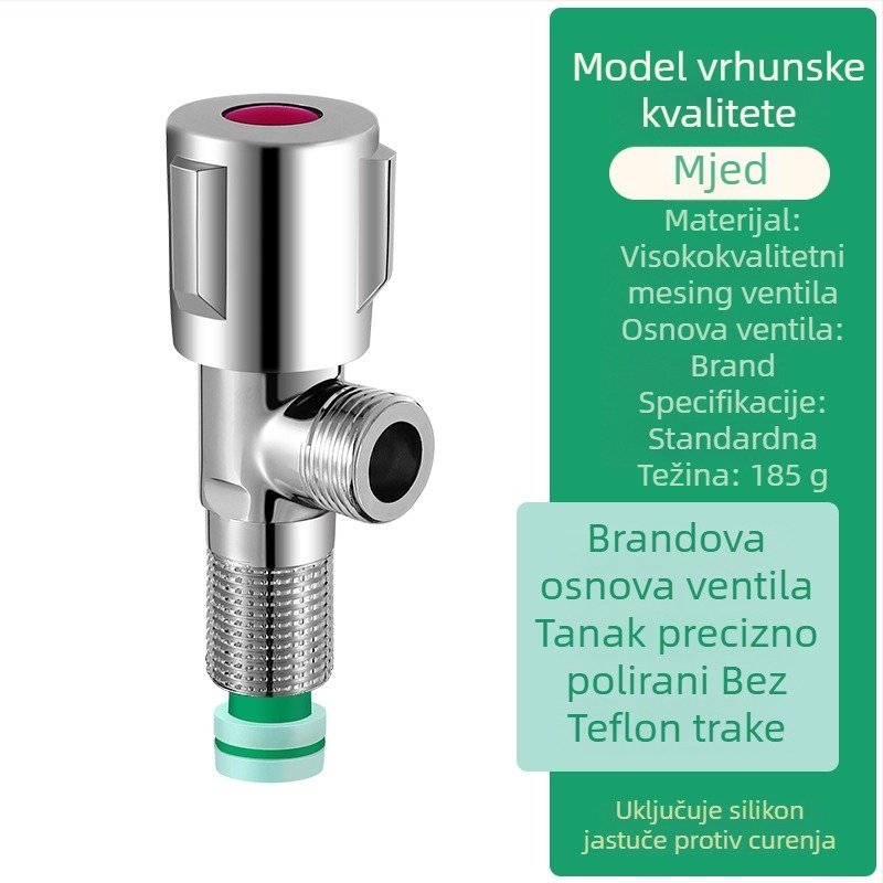 Uglovni ventil s navojnim spojem, radni tlak 1.0 MPa, za slavine — Triangle Valve