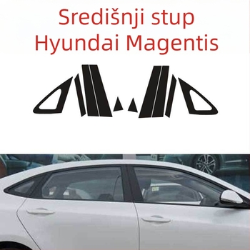 PVC karbonska vlakna unutarnje dekorativne naljepnice za mjenjač, središnju konzolu i vrata – s ljepilom na stražnjoj strani