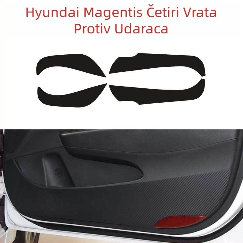 PVC karbonska vlakna unutarnje dekorativne naljepnice za mjenjač, središnju konzolu i vrata – s ljepilom na stražnjoj strani