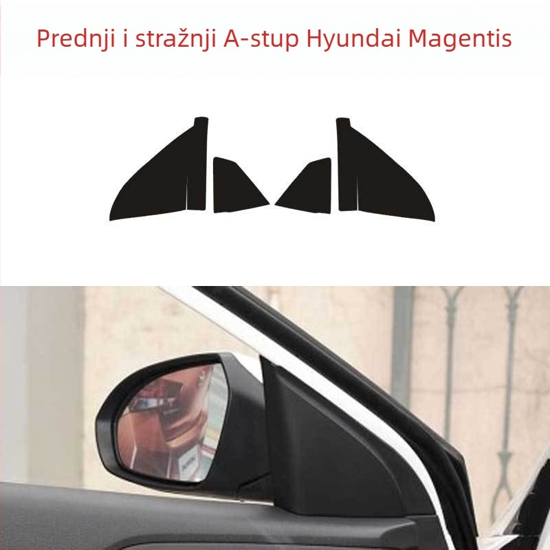 PVC karbonska vlakna unutarnje dekorativne naljepnice za mjenjač, središnju konzolu i vrata – s ljepilom na stražnjoj strani