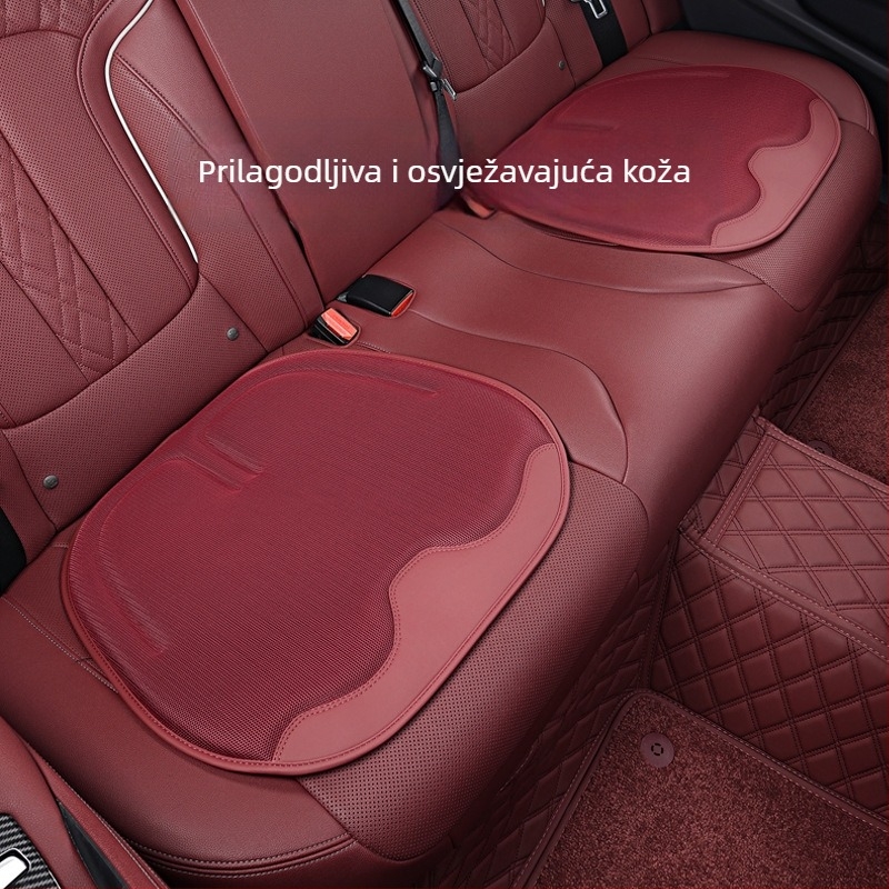 Podmetač za sjedalo autom s Ice Silk površinom, punilo od velur pamuka, prozračan, protuklizno, univerzalno za sve sezone, stil Ice Pad