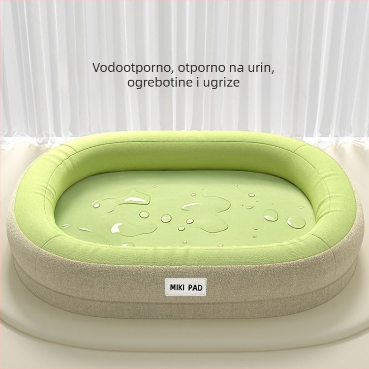 Krevet za pse: vodootporan, otporan na grizenje, periv i odvojiv, za sva godišnja doba, unutarnja upotreba (PP Cotton)