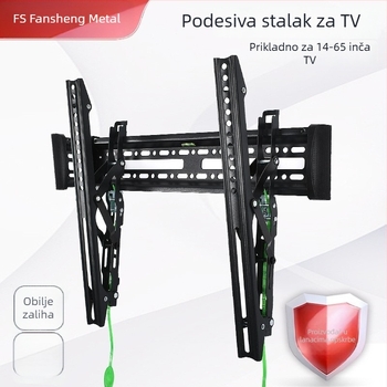 Integrirani zidni nosač za TV, okretni teleskopni nosač, od željeza, model C3-T, za Smart TV