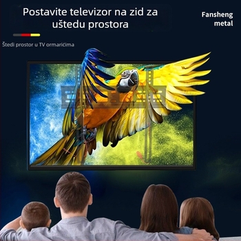 Integrirani zidni nosač za TV, okretni teleskopni nosač, od željeza, model C3-T, za Smart TV