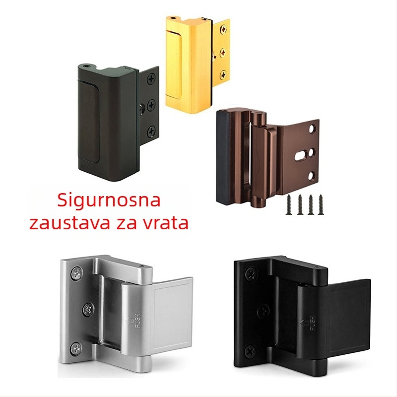 Blokator vrata – model ZC012, aluminijska legura, elektroplatirani premaz, ugradnja na vrata, ručno upravljanje