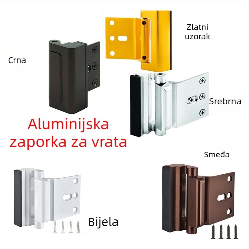 Blokator vrata – model ZC012, aluminijska legura, elektroplatirani premaz, ugradnja na vrata, ručno upravljanje
