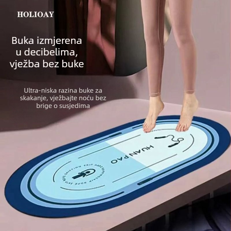 Joga podloga od poliesterskih vlakana, debljina 7 mm, za fitness opremu, uzorak: drugi