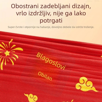 Crvene jednokratne navlake za cipele za vjenčanje, debeli sloj protivklizanja od netkane tkanine, za unutarnju uporabu, prozračne