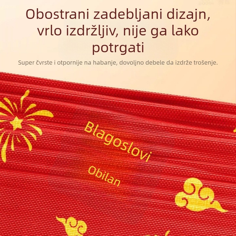 Crvene jednokratne navlake za cipele za vjenčanje, debeli sloj protivklizanja od netkane tkanine, za unutarnju uporabu, prozračne