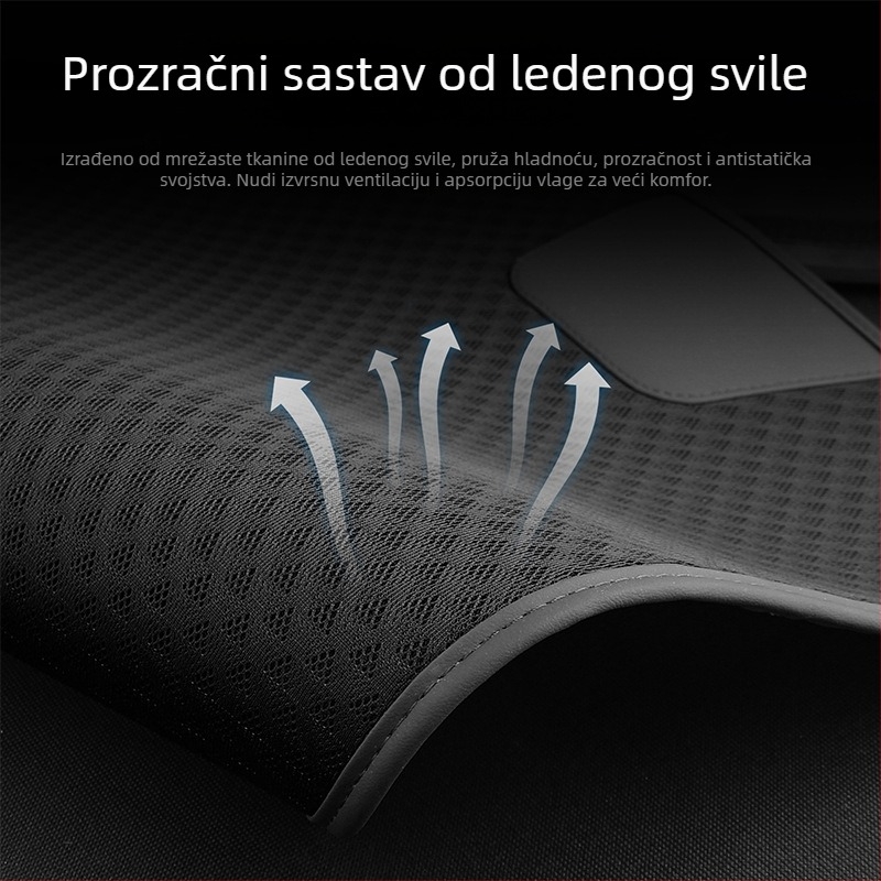 Automobilski ventilirani jastuk sjedala s naslonom – Materijal: Ice Silk, Marka: n3, Model: Car ventilated seat cushion, Specifikacija: Single-chip