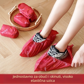 Jednokratne navlake za cipele od netkanog materijala za Godinu Konja, unutarnja upotreba, protuklizne, ojačane, dekoracija za Novu godinu i Proljetni festival